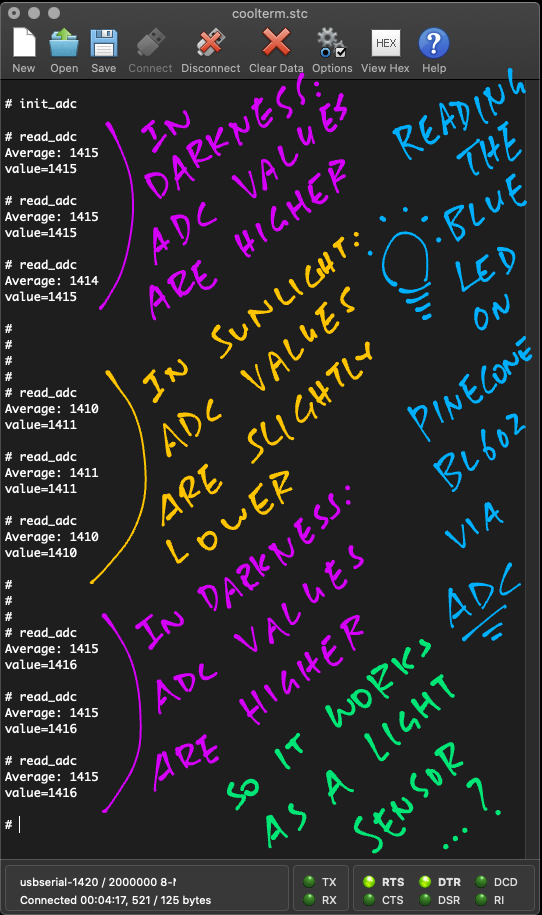 Running the BL602 ADC Firmware in C