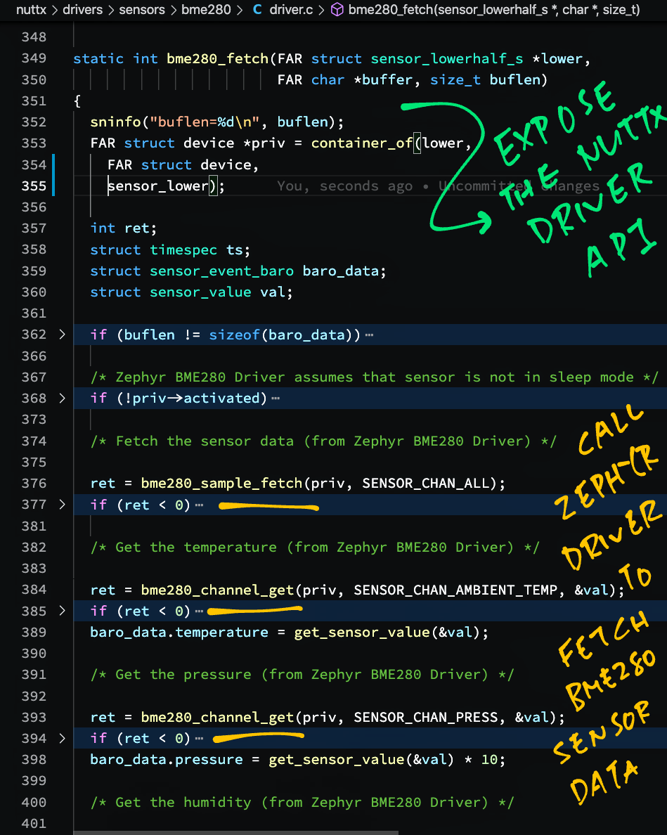 Read Sensor Data from Zephyr Driver