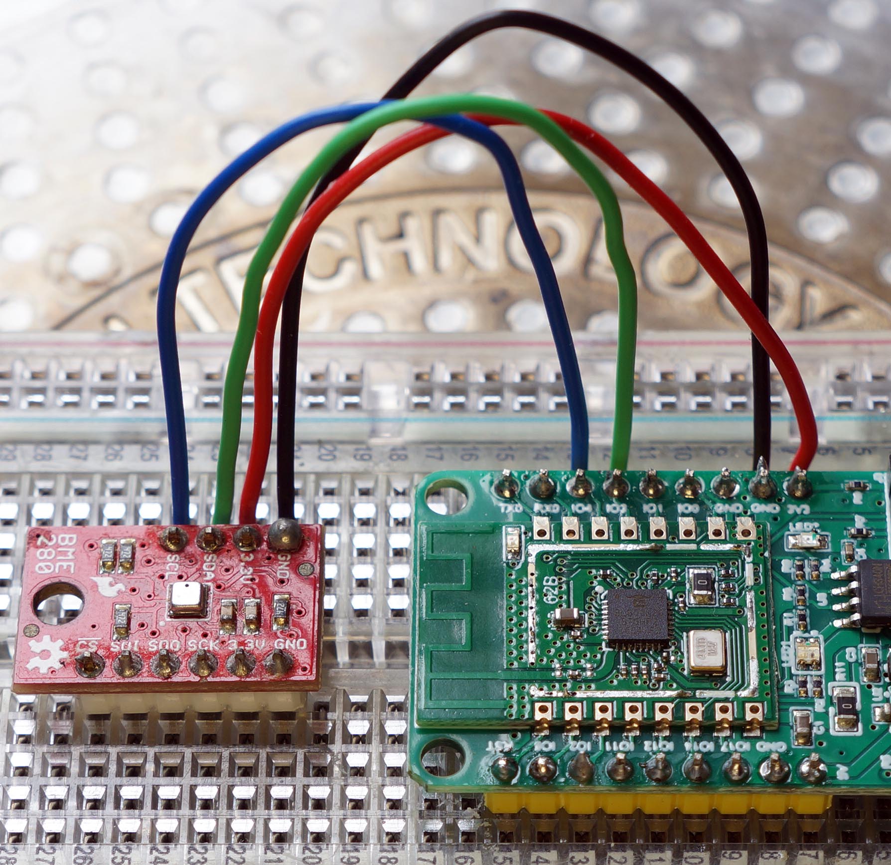 Bosch BME280 Sensor connected to Pine64 PineCone BL602 RISC-V Board