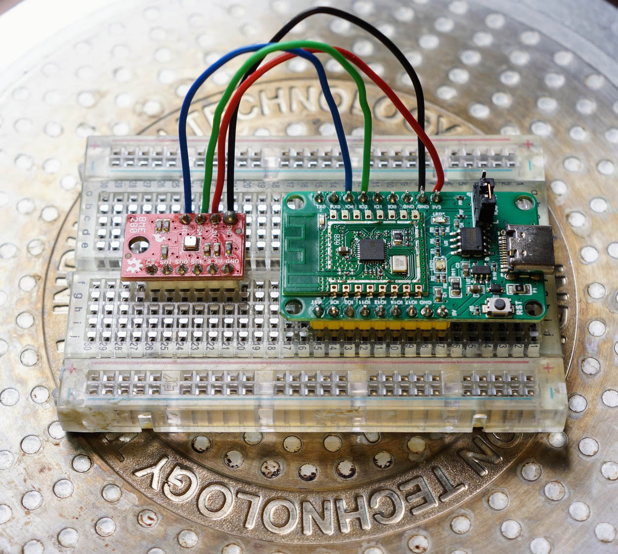 Bosch BME280 Sensor connected to Pine64 PineCone BL602 RISC-V Board