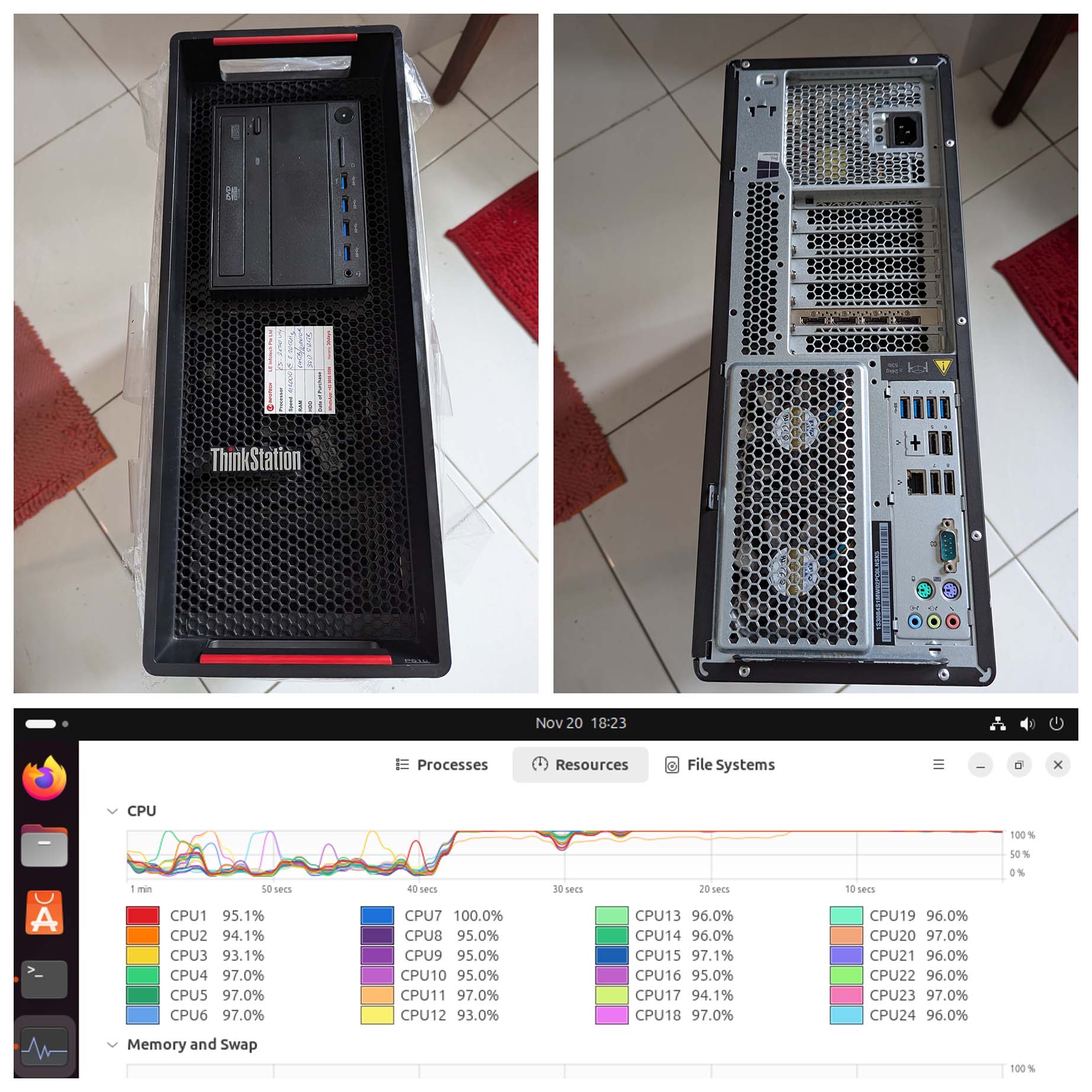 Hefty Ubuntu Xeon Workstation for NuttX Build Farm