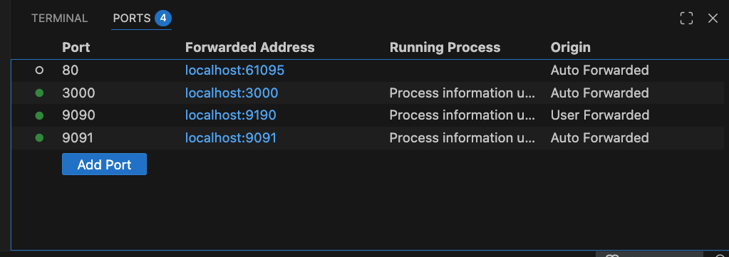 Port Forwarding over SSH works great with VSCode