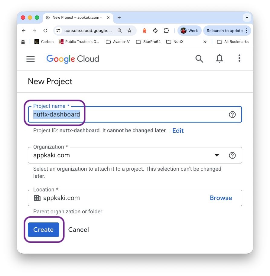 Create a Google Cloud Project
