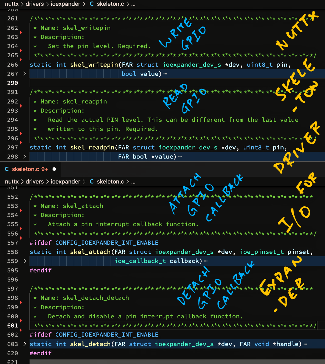 Skeleton Driver for I/O Expander