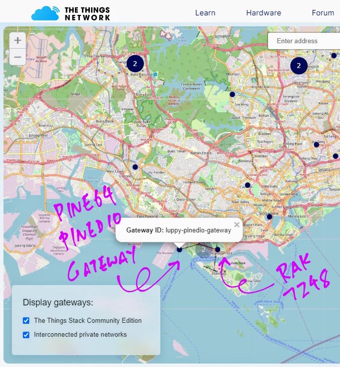 PineDio Gateway and WisGate Gateway on The Things Network