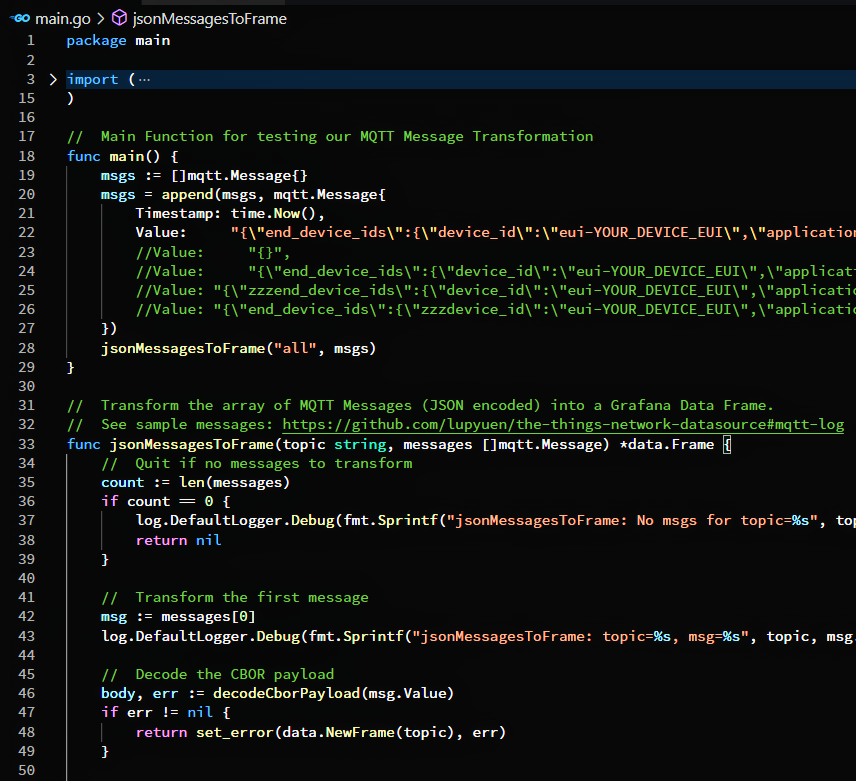 Testing the MQTT Message Transformation