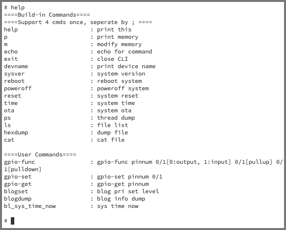 BL602 GPIO Demo Commands