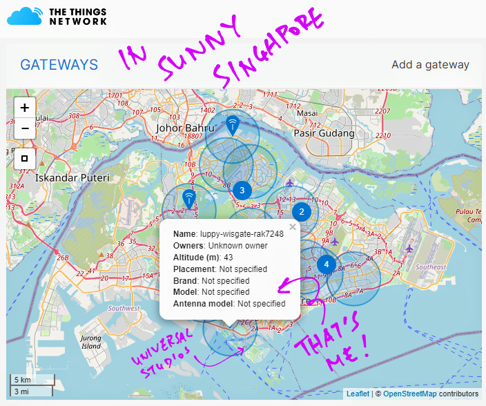 The Things Network in Singapore