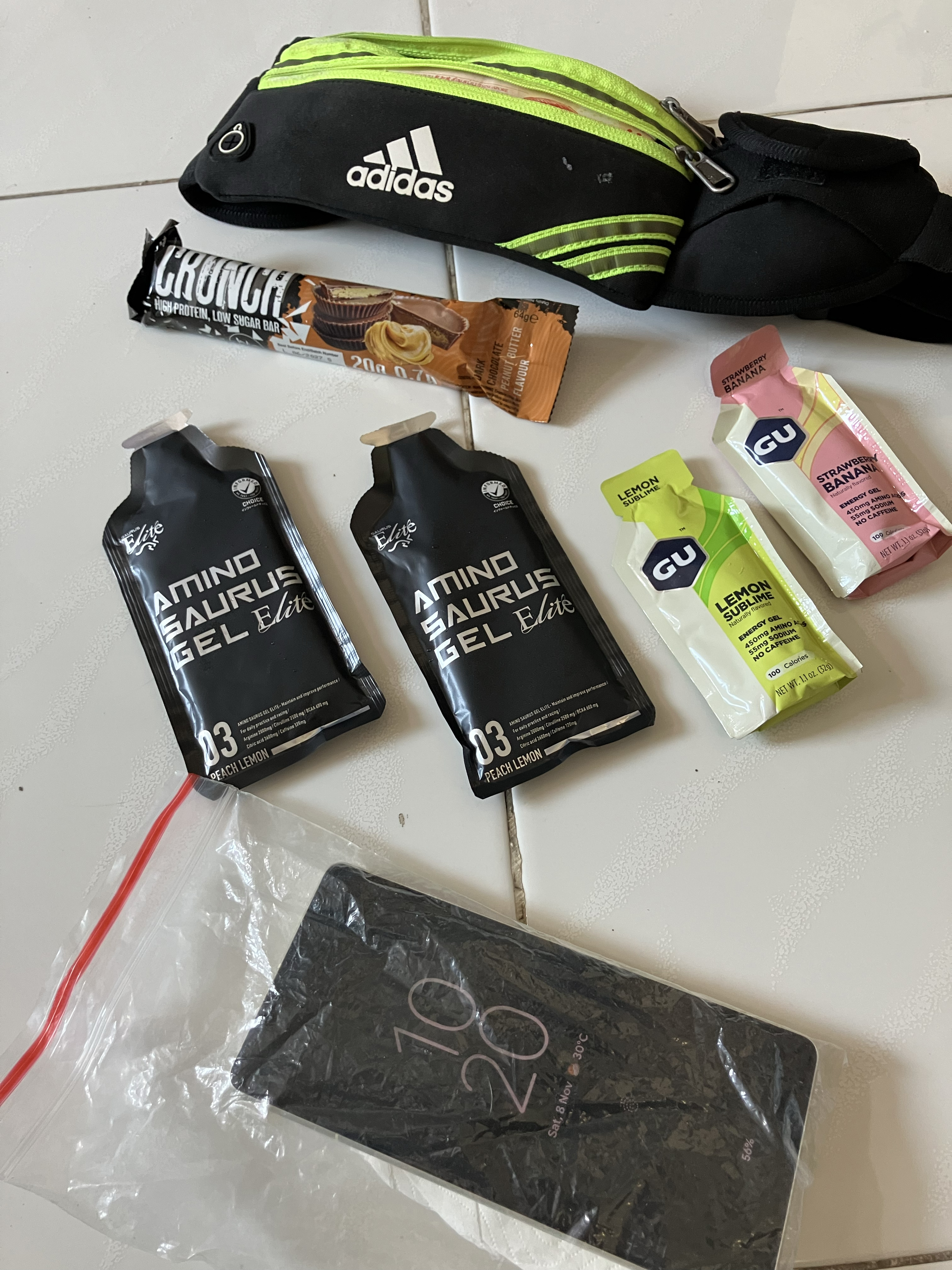 Carrying plenty of Energy Gels