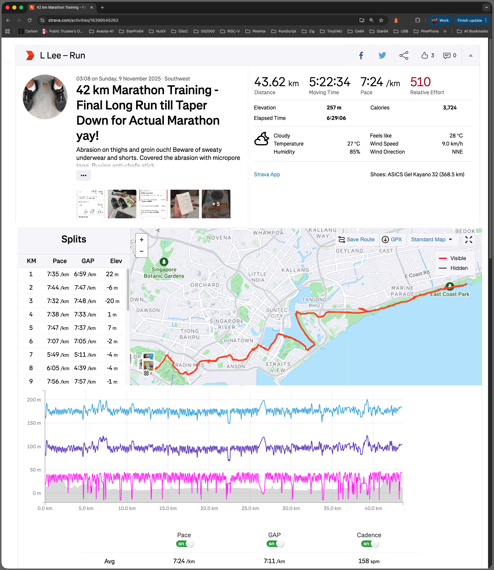 42 km Final Marathon Training