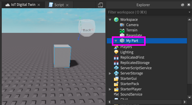 Create Part in Roblox Studio