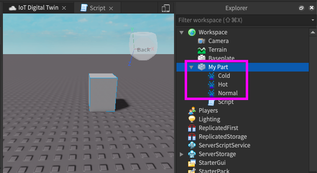 Particle Emitters for Cold / Normal / Hot Temperatures