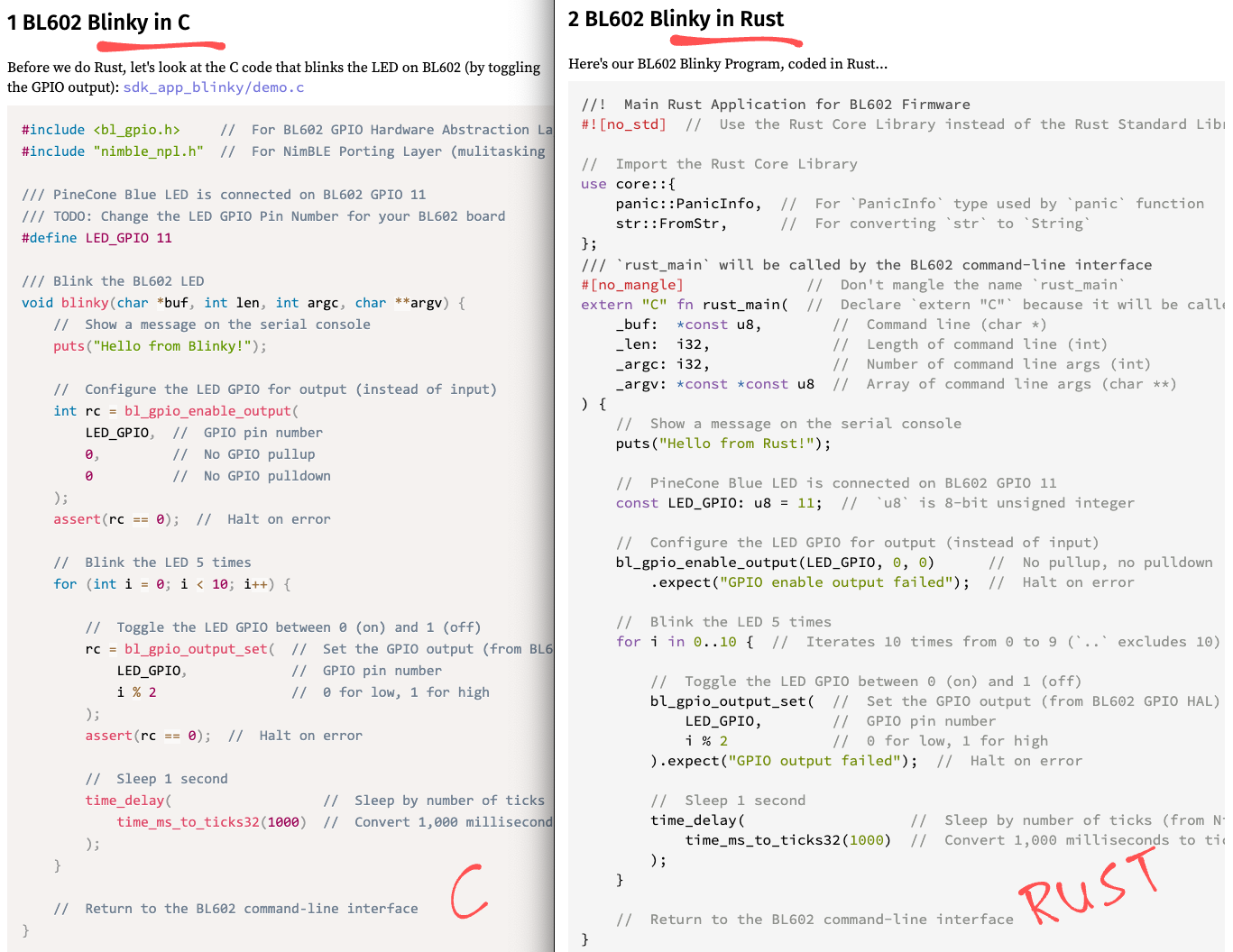 Code Switching from C to Rust