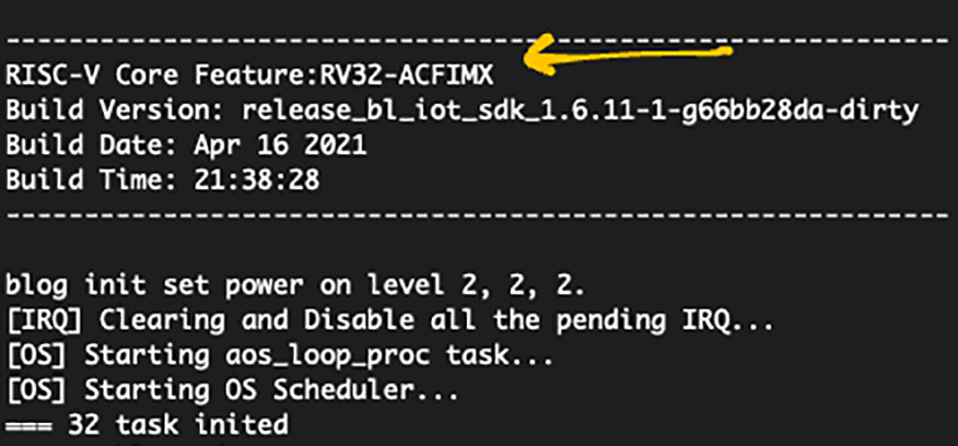 BL602 Target is riscv32-imacfx