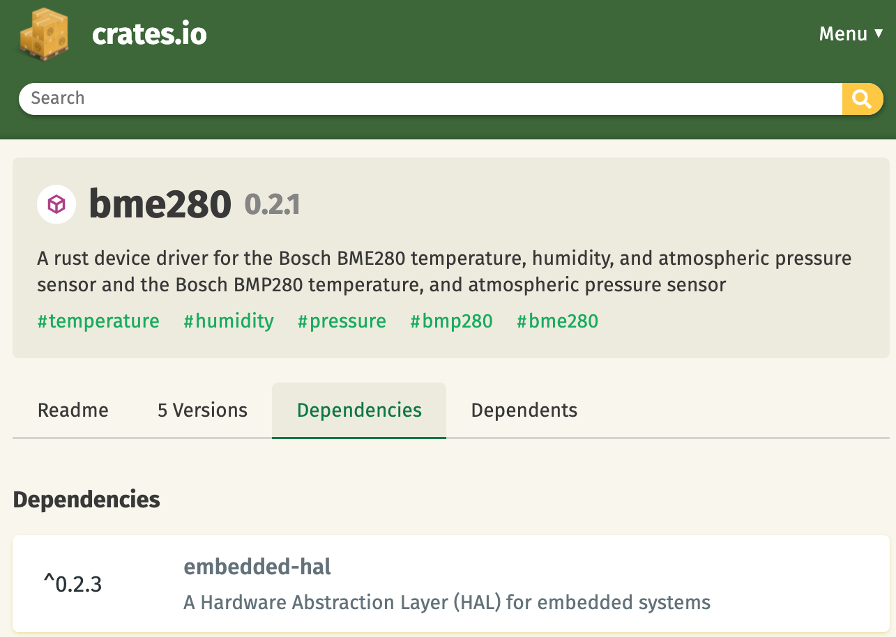 Rust Driver for BME280