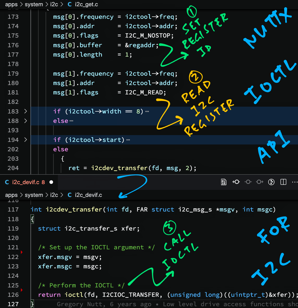 Read I2C Register in C