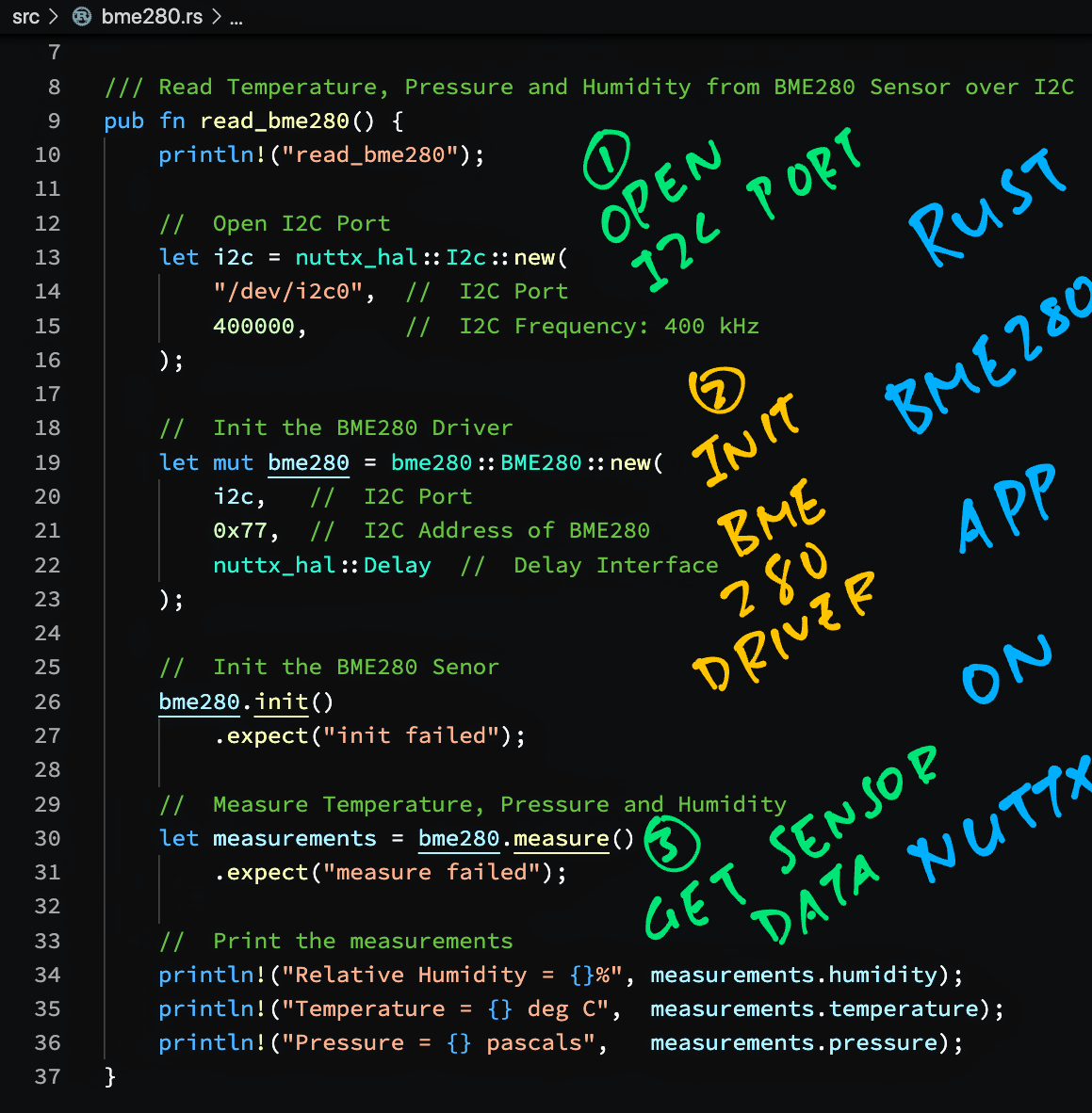 Read Sensor Data from BME280