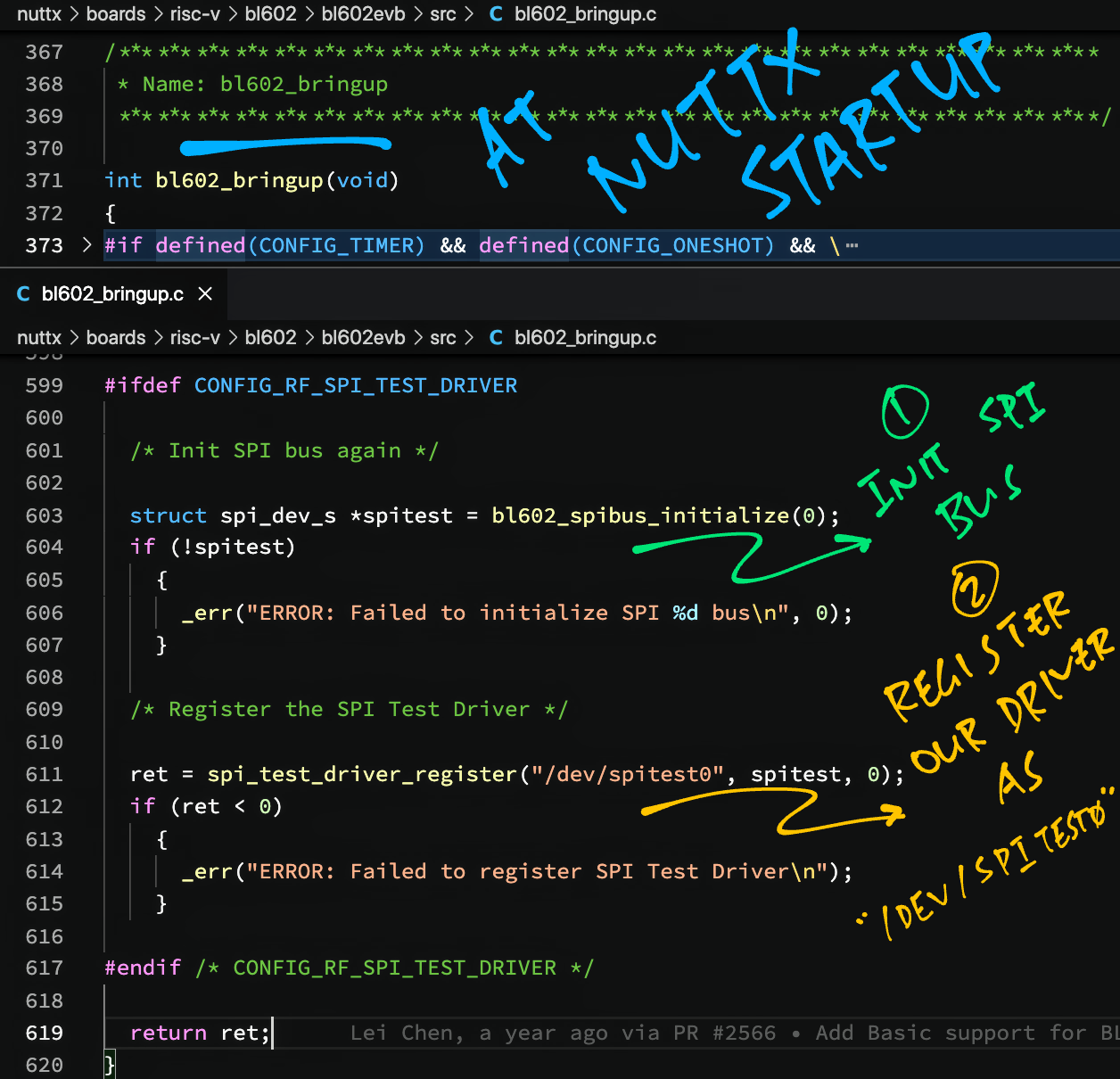 Register SPI Test Driver at startup