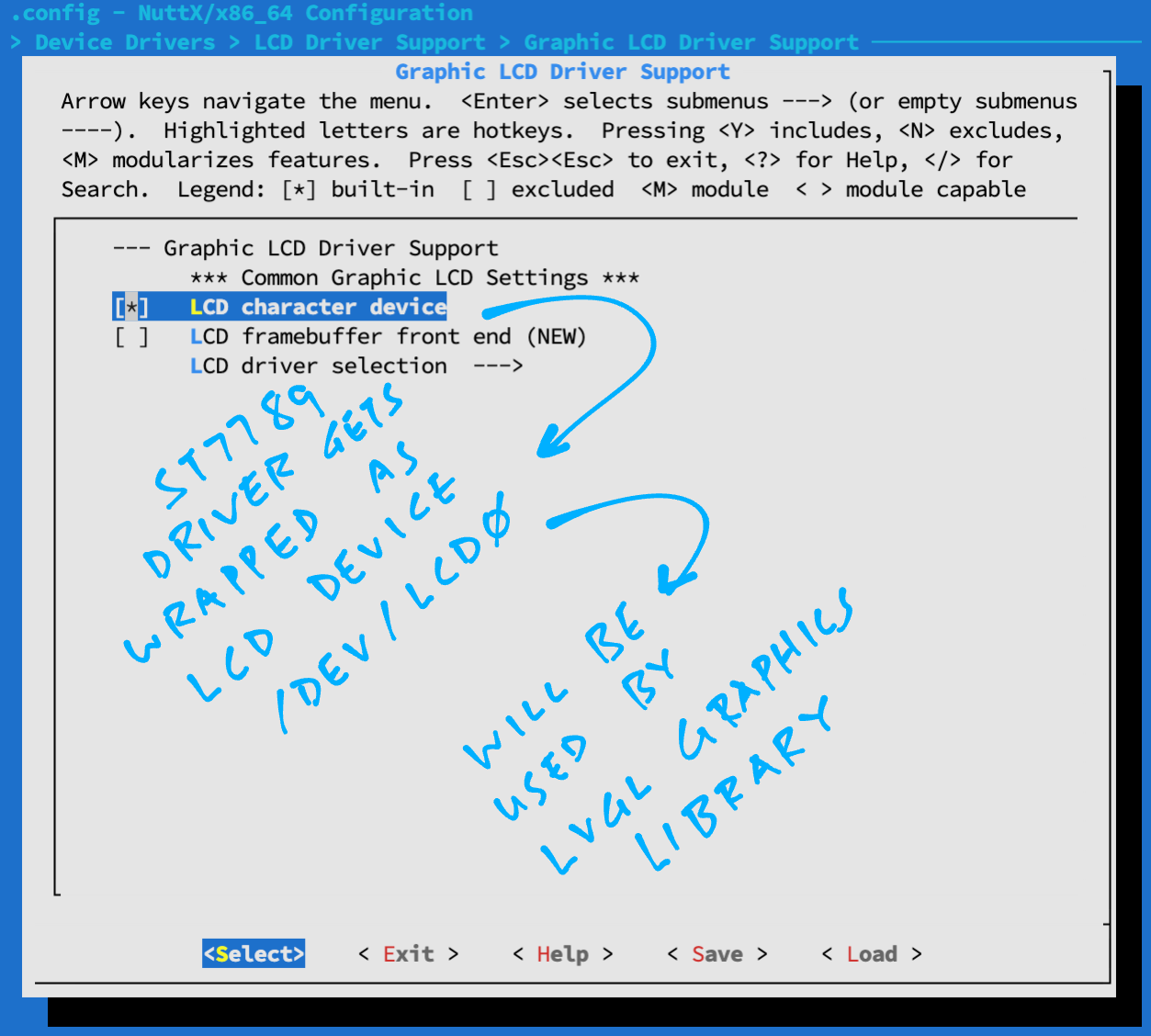 Enable LCD Character Device