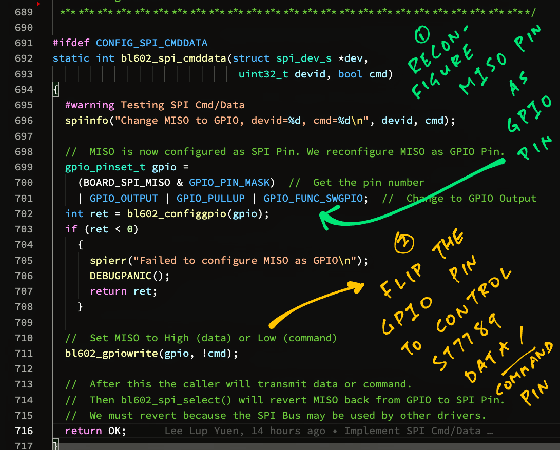 Reconfigure the SPI MISO Pin as a GPIO Pin