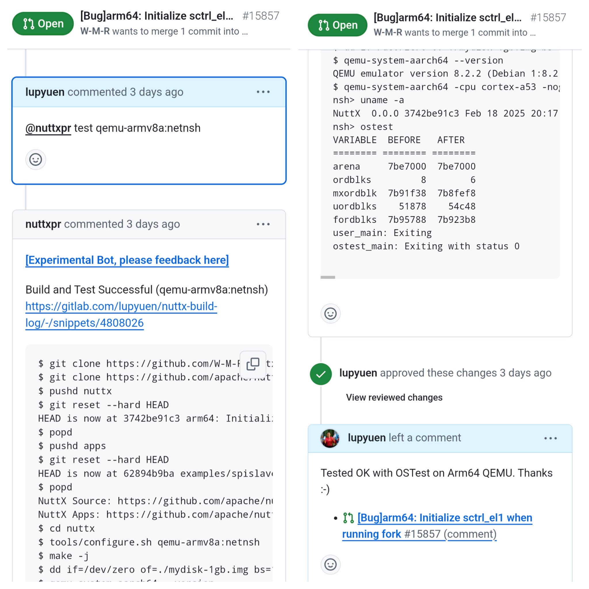 Testing a Pull Request on Arm64 QEMU