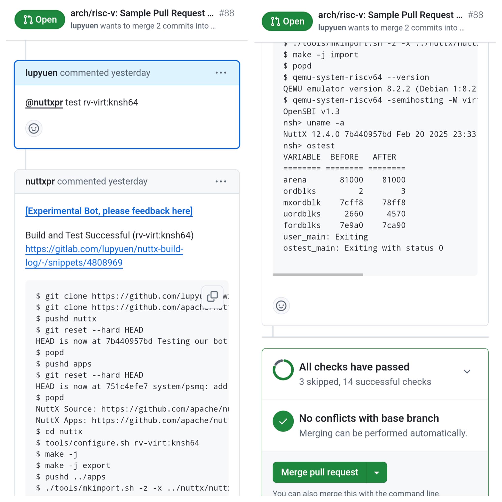 Testing a Pull Request on QEMU RISC-V