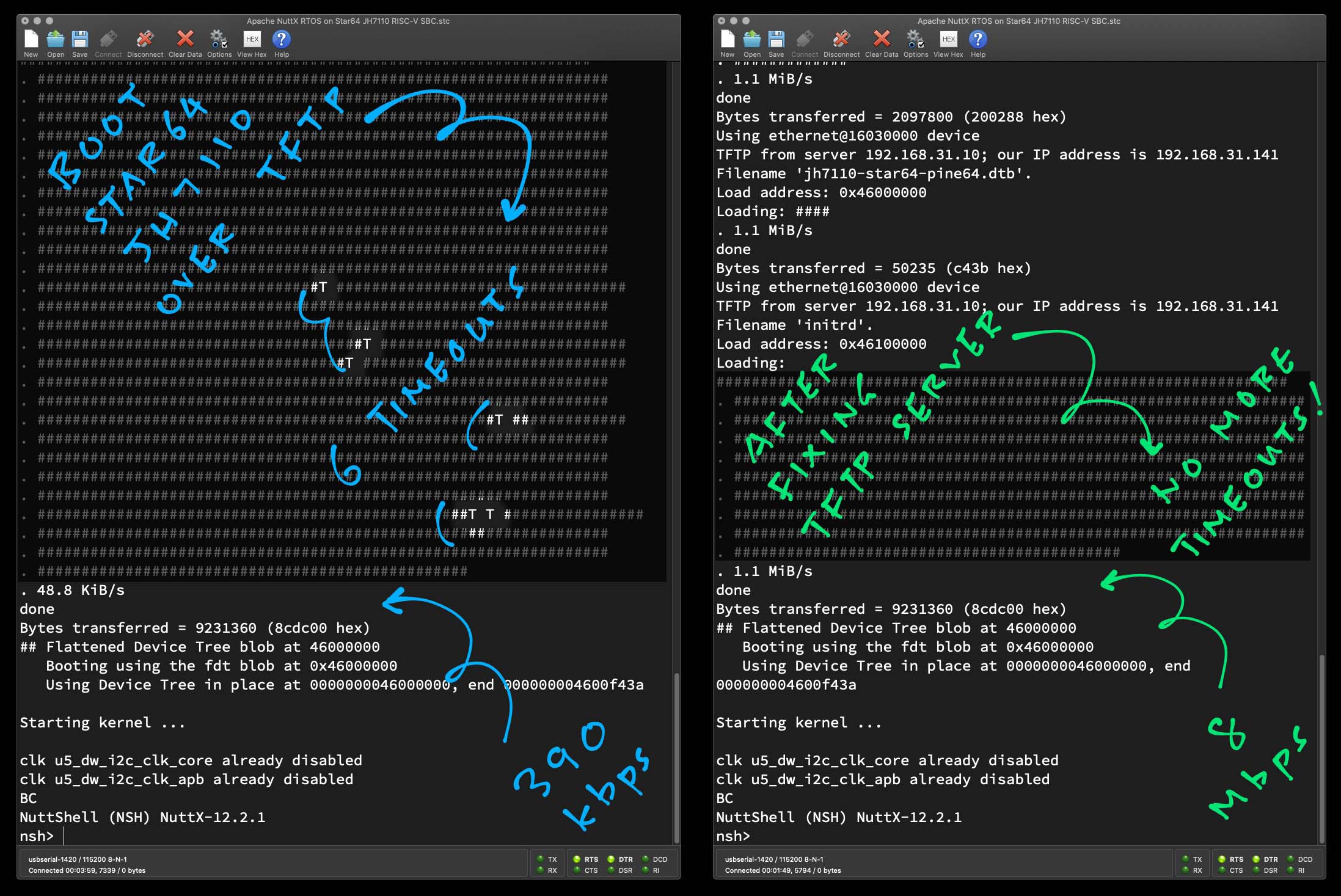 Strange Workaround for TFTP Timeout in U-Boot Bootloader for Star64 JH7110 SBC