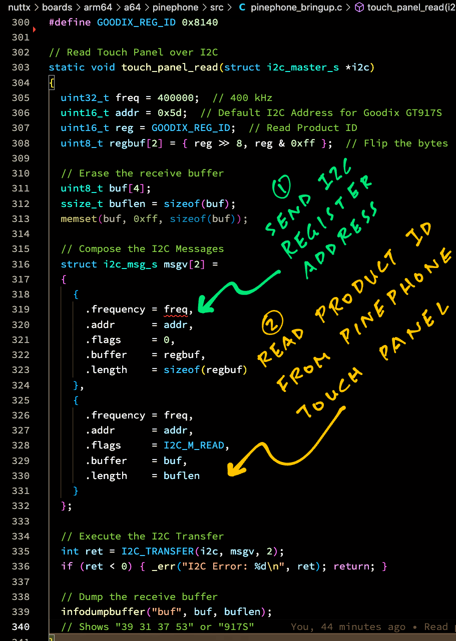 Reading the Product ID from Touch Panel