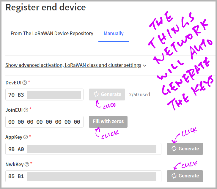 Register End Device