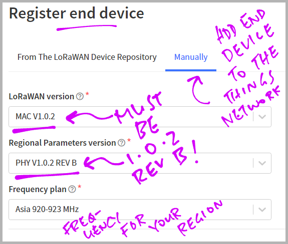 Register End Device