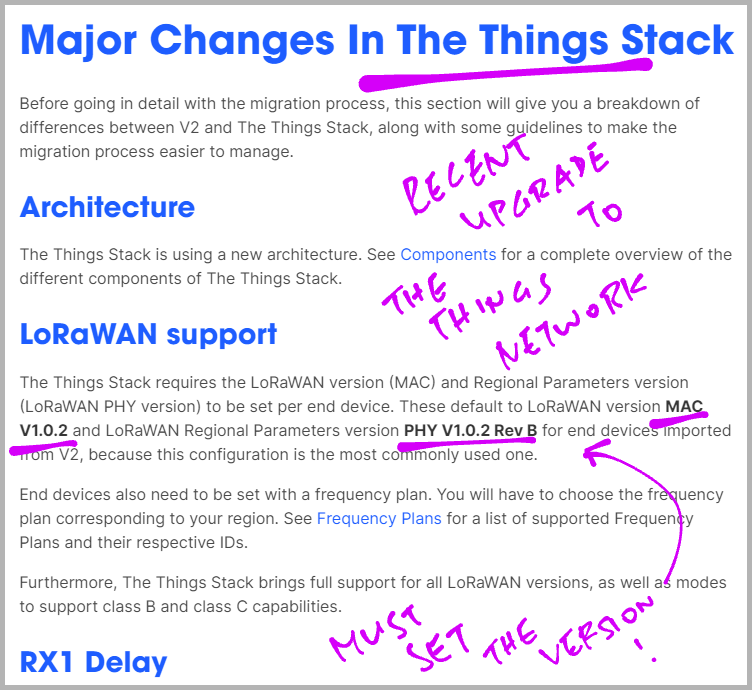 Legacy LoRaWAN Support