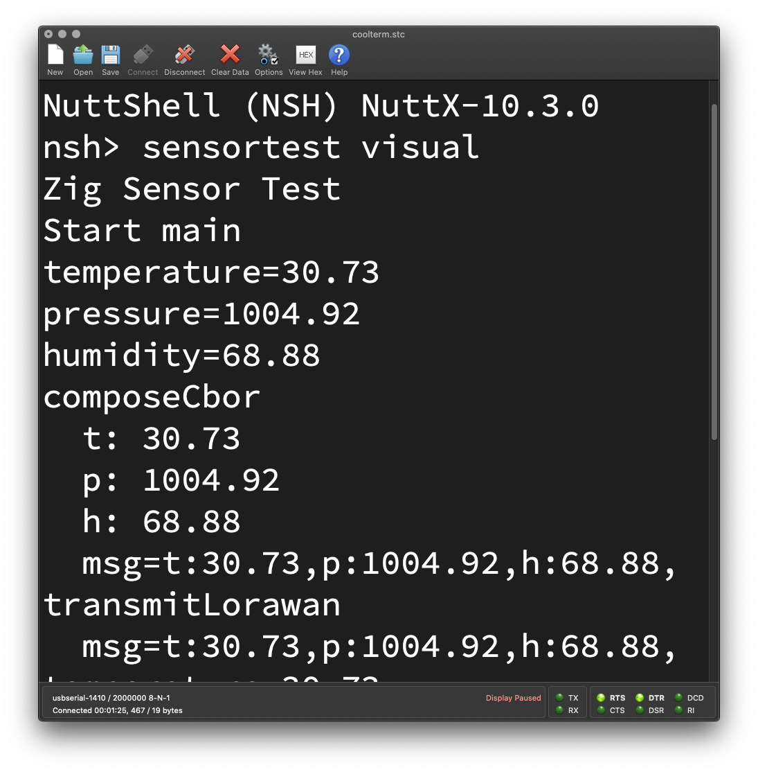 IoT Sensor App running on PineCone BL602